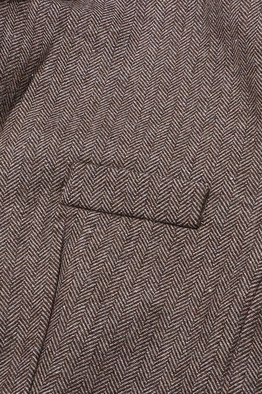 Set floreale due pezzi a spina di pesce - Marrone