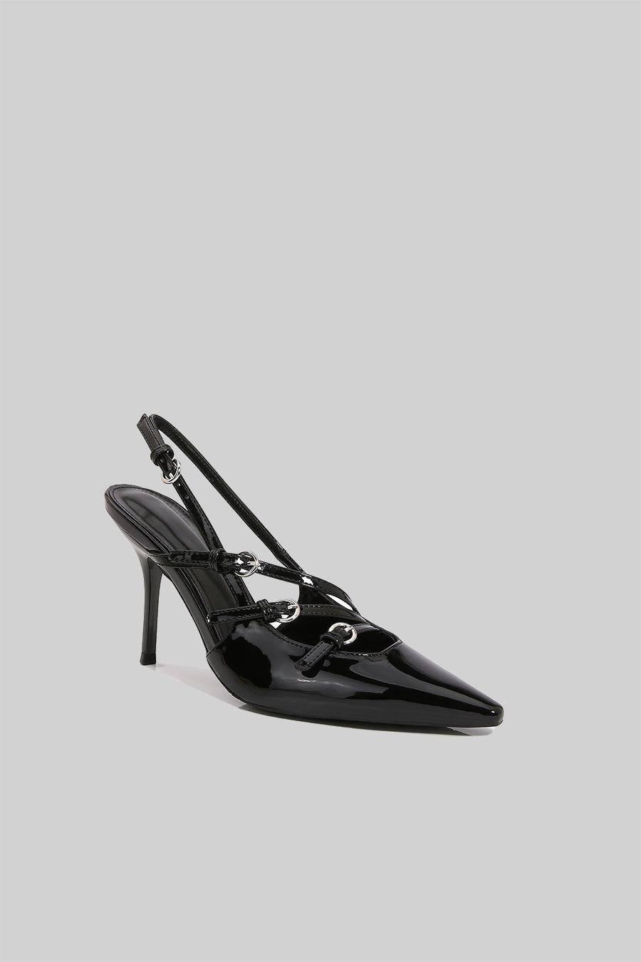 Décolleté slingback lucide - Nero