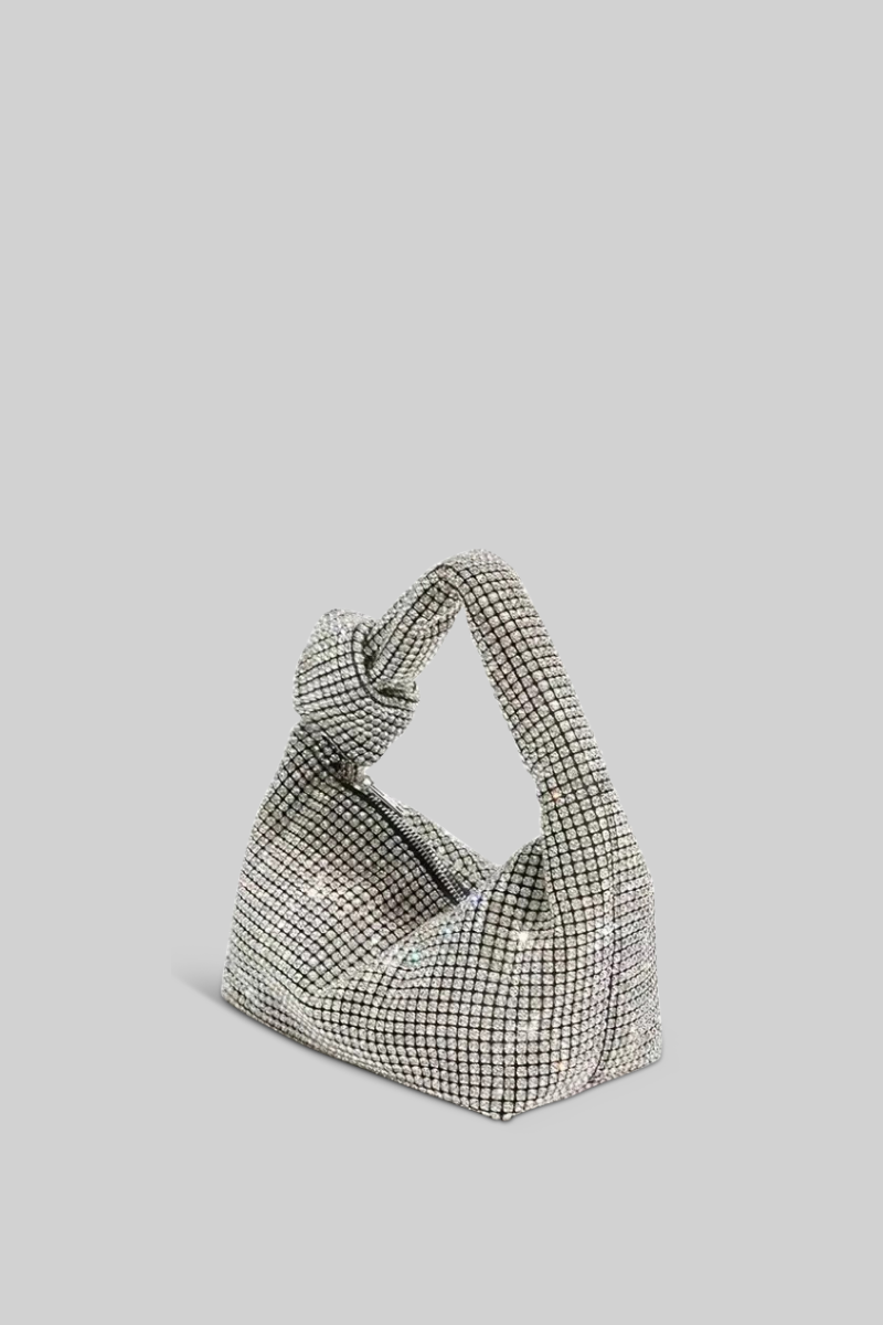Borsa Tote Metallizzata Stravagante - Argento 