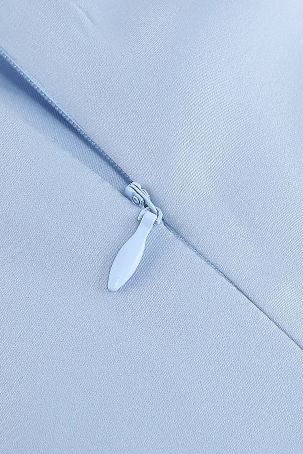 Abito Mini in Organza Floreale Voluminoso 3D - Blue 