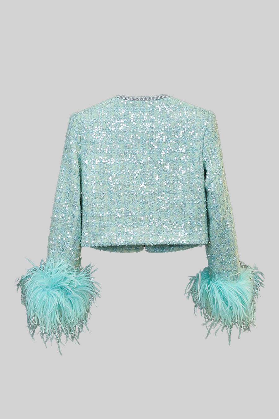 Coordinato scintillante 2 pezzi - Verde menta 