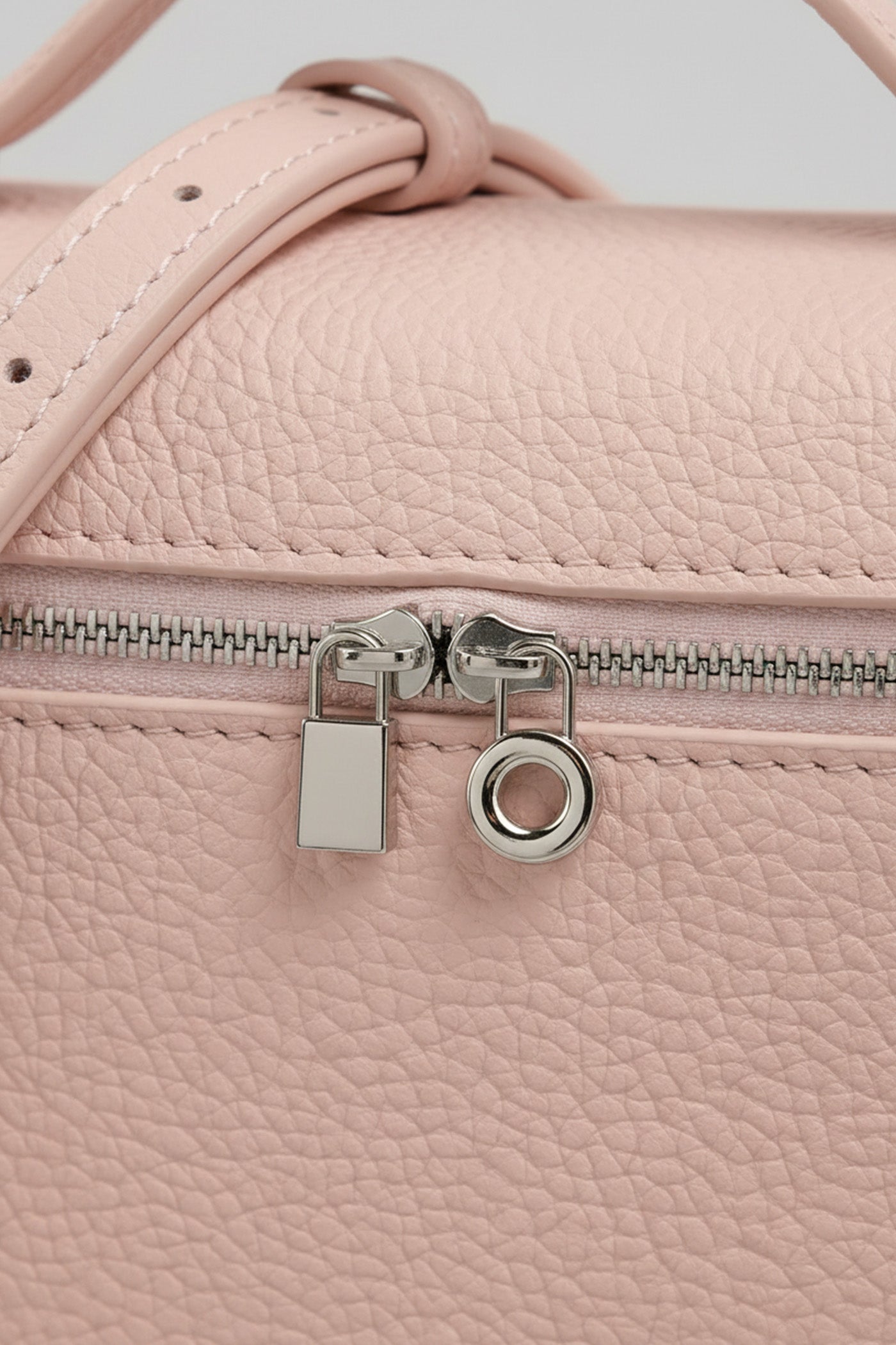 Borsa Vanity Strutturata con Manico Superiore - Rosa 