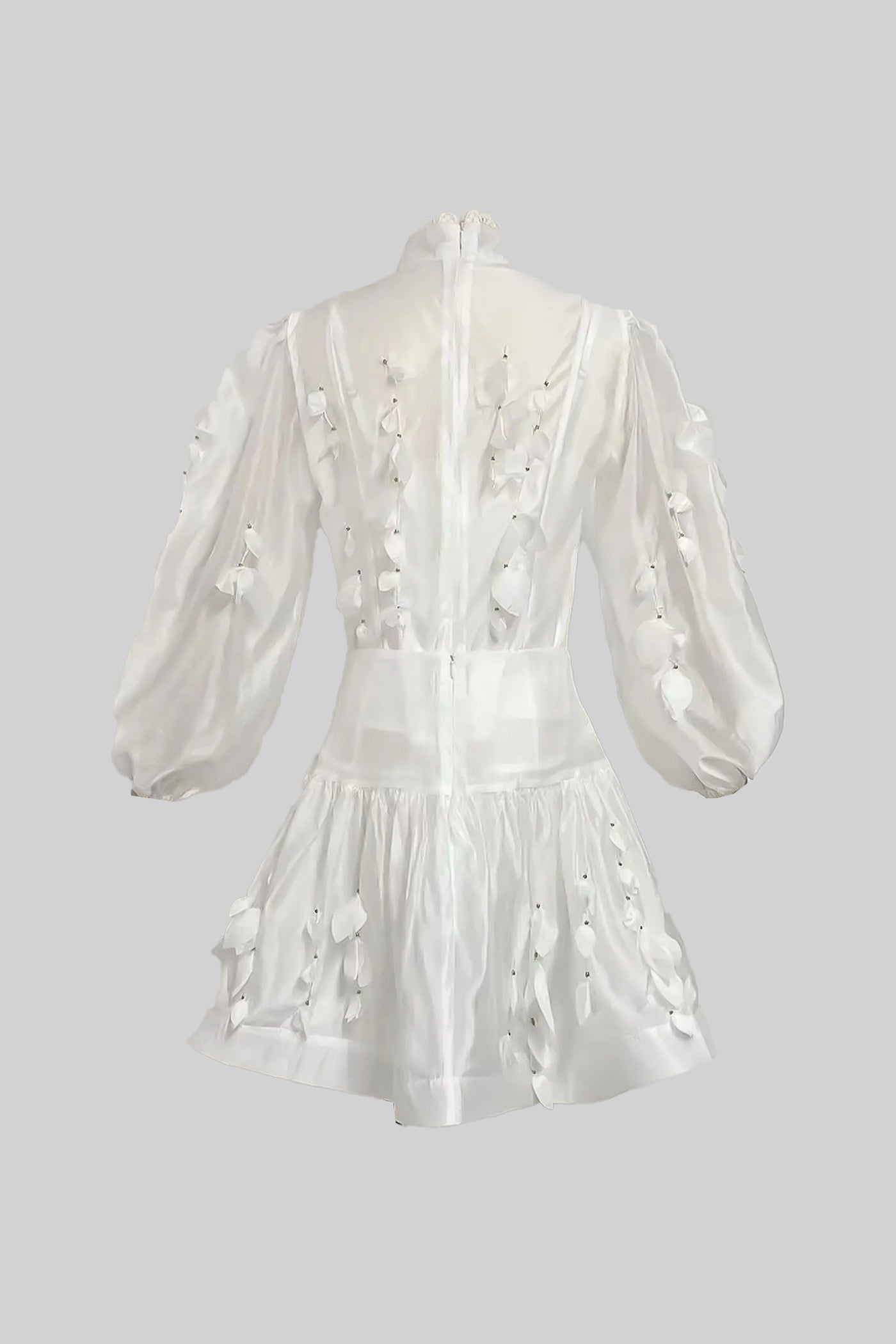 Elegant Floral Co-Ord With Delicate Lace Trim Accents - White