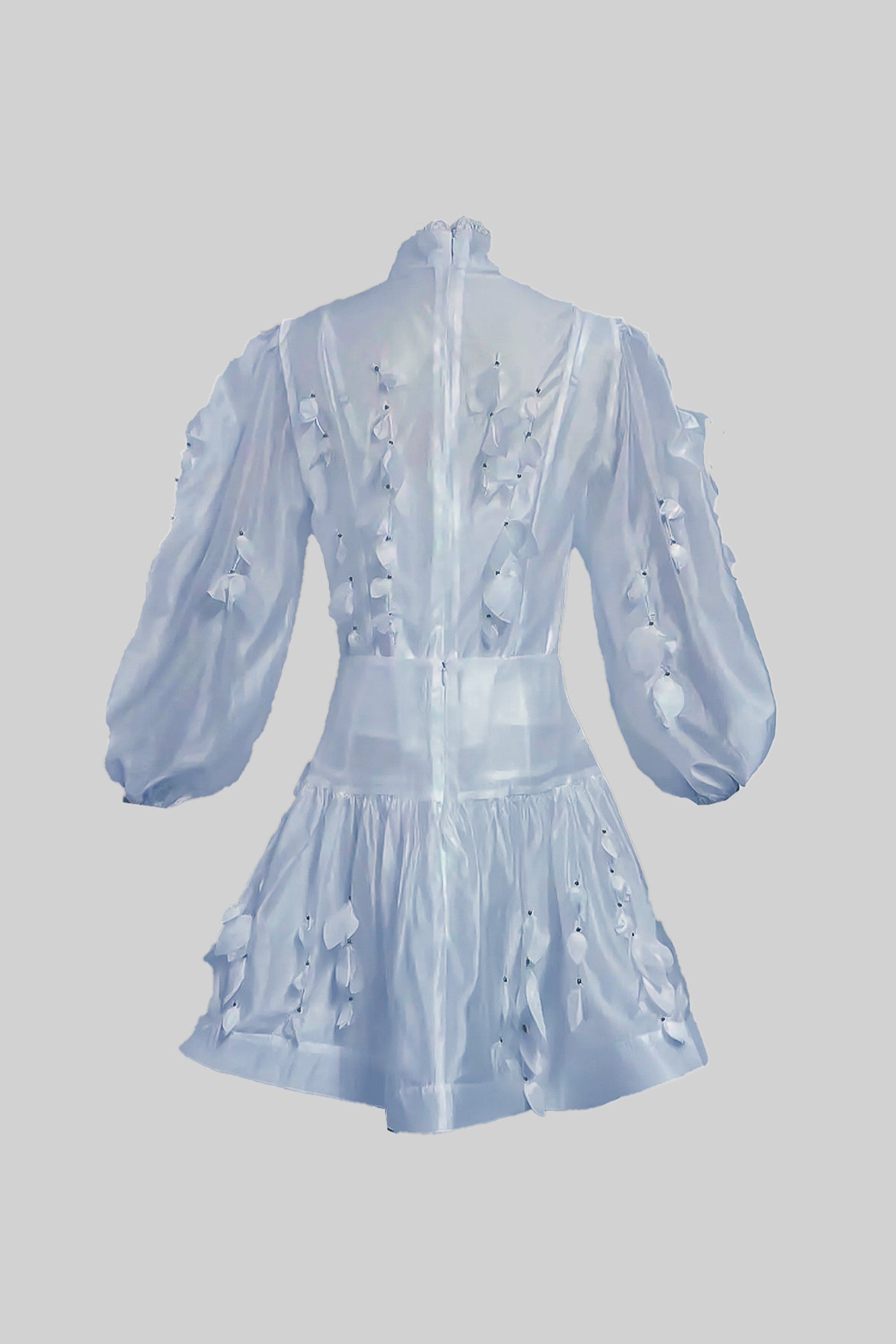 Elegant Floral Co-Ord With Delicate Lace Trim Accents - Blue